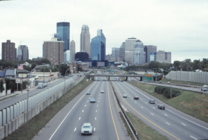 Photograph of the Minneapolis Skyline in the early 1990s